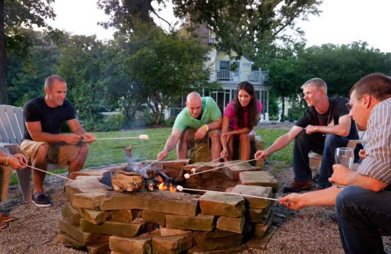 Bonfire at HideAway Country Inn.