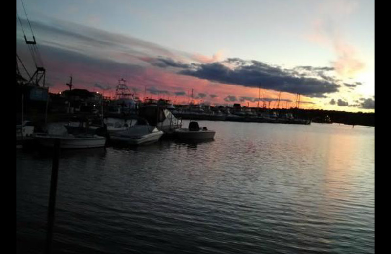 Sunset at Harbour Inne and Cottage.