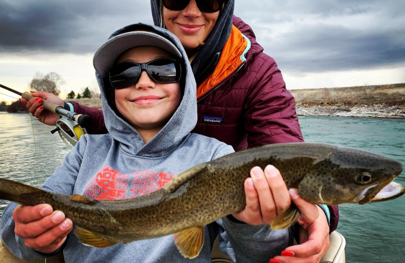 Fishing at Teton Valley Lodge.