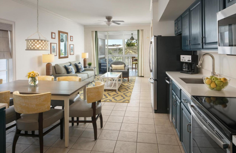 Guest room at Hyatt-Beach House Resort.