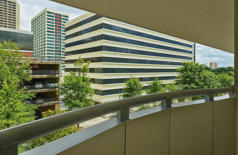 Balcony at Sheraton Atlanta Hotel.