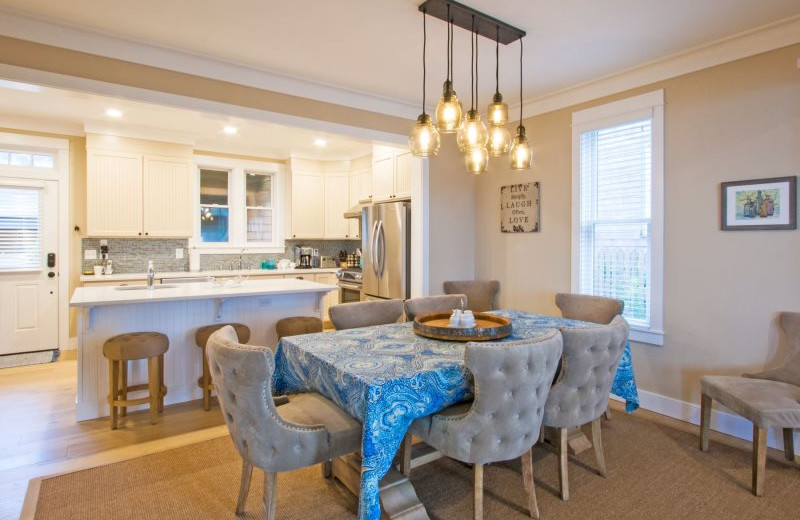 Rental kitchen at Seabrook Cottage Rentals.