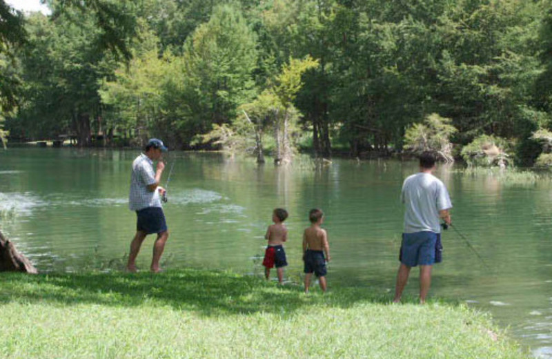 Fishing at Roddy Tree Ranch.