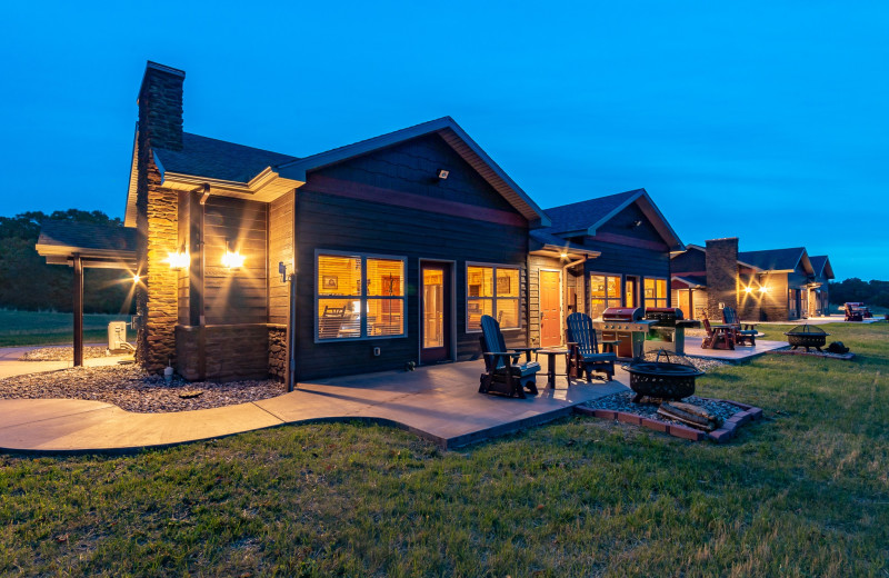 Cabins at Harpole's Heartland Lodge.