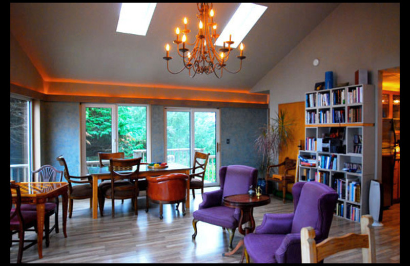 Lodge interior at WildSpring Guest Habitat.