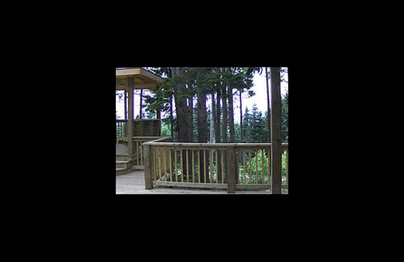 Patio at Cliffside Suites & Cottage.