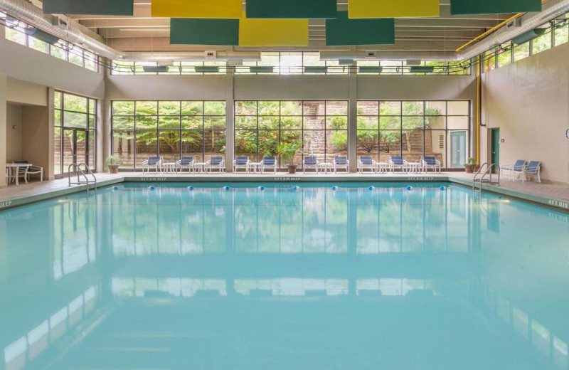 Indoor pool at The Omni Grove Park Inn.