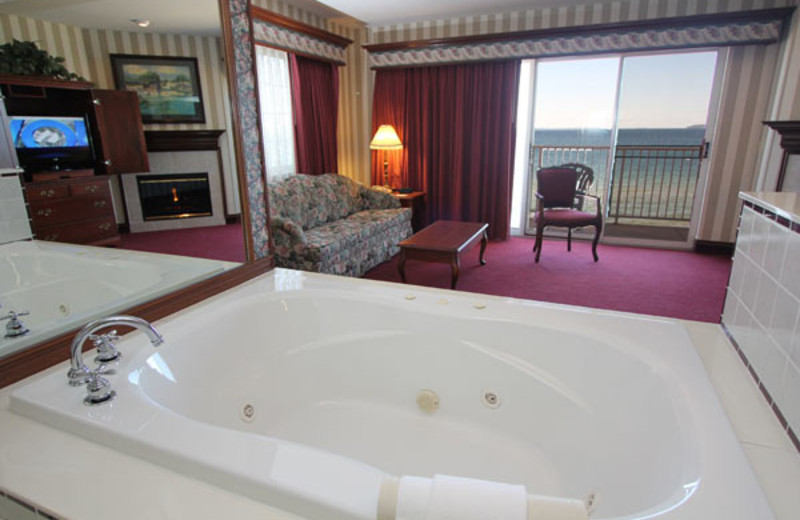 Guest room at Bayshore Resort.