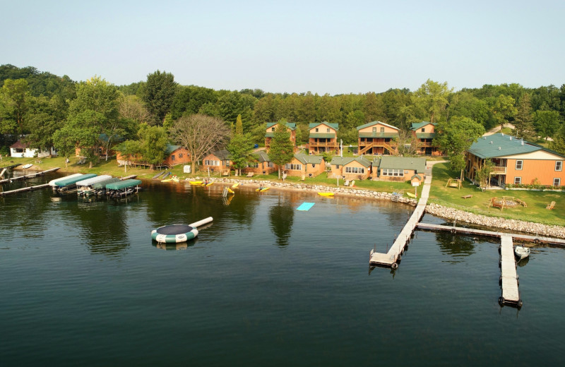 Exterior view of Campfire Bay Resort.
