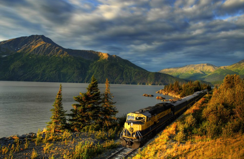 Train near Summit Lake Lodge.