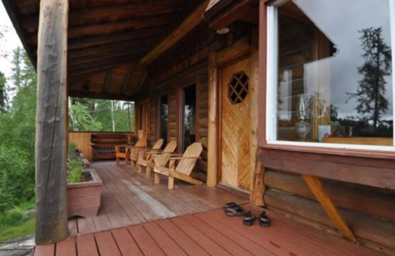 Porch view at Forest House.