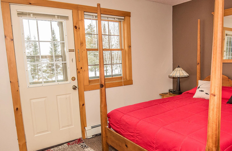 Guest room at Skyport Lodge.