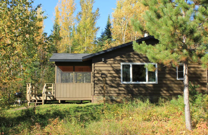 Cabin exterior at Golden Eagle Lodge.