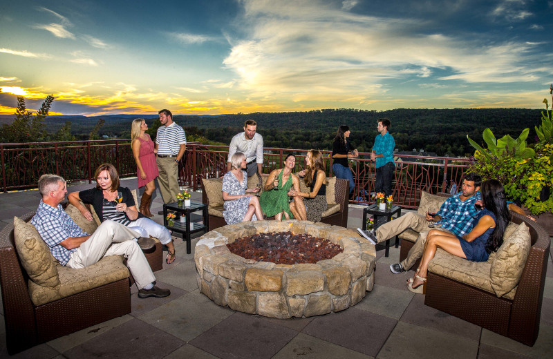 Family gathering at Crystal Springs Resort.