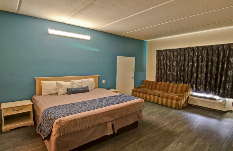 Guest room at WindWater Hotel & Resort.