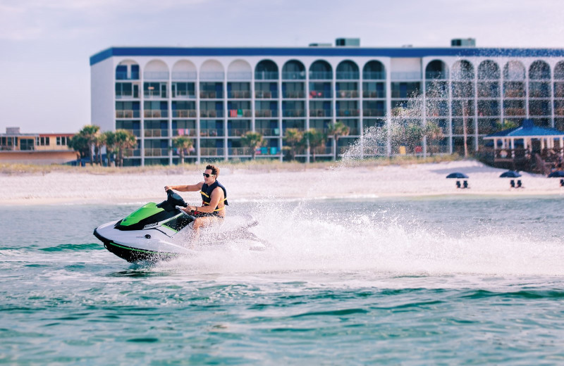 Beach at The Island Hotel in Fort Walton Beach.