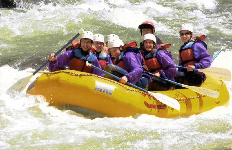 White water fafting at Popp's Resort.