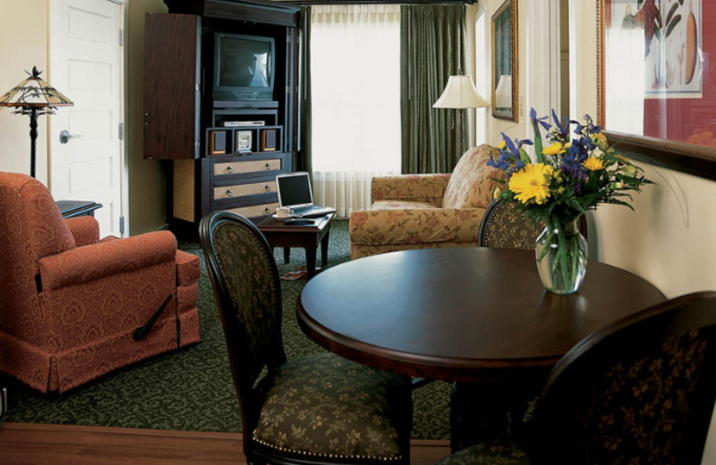 Guest room at the The Lighthouse Inn at Aransas Bay.