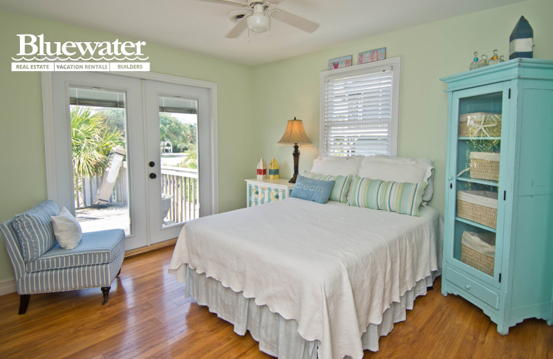 Rental bedroom at Bluewater Real Estate.