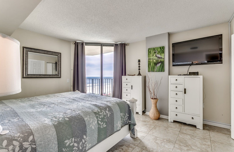 Rental bedroom at Condo World.
