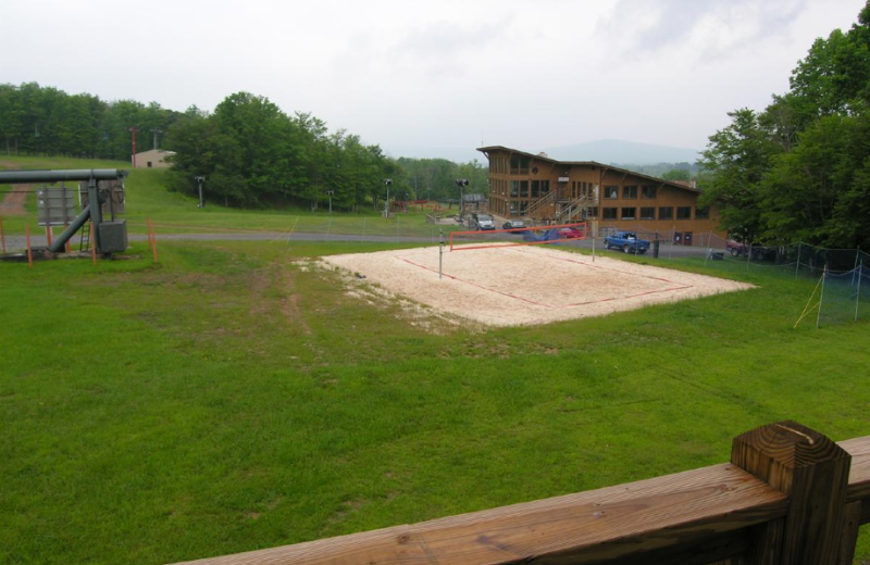 Volleyball court at Timberline Herzwoods and Northwoods Resort.