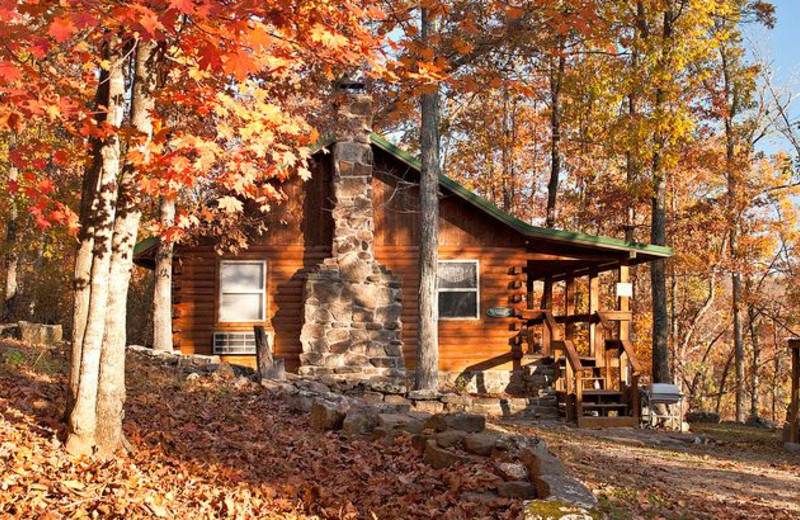 Cabin exterior at Buffalo Outdoor Center.