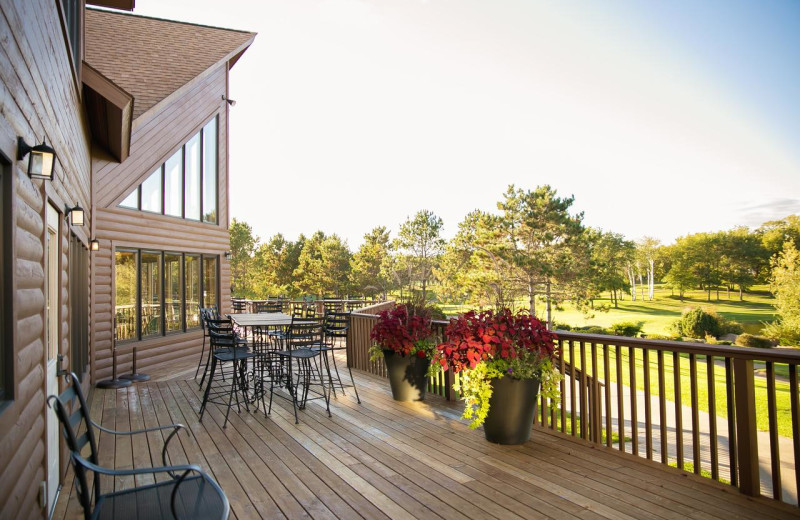 Patio at Thumper Pond Golf Course & Resort.