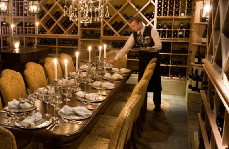 Inside dining at Keswick Hall.