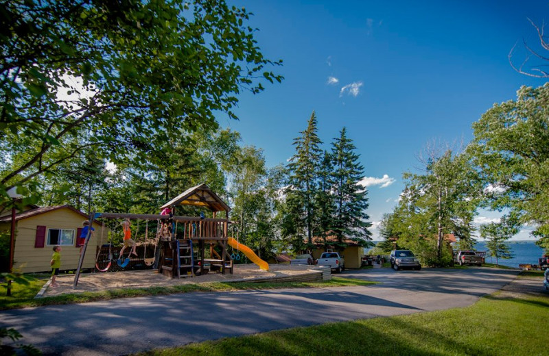 Exterior view of Snyder's Idlewild Resort.