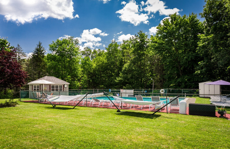 Outdoor pool at Deerfield Spa.