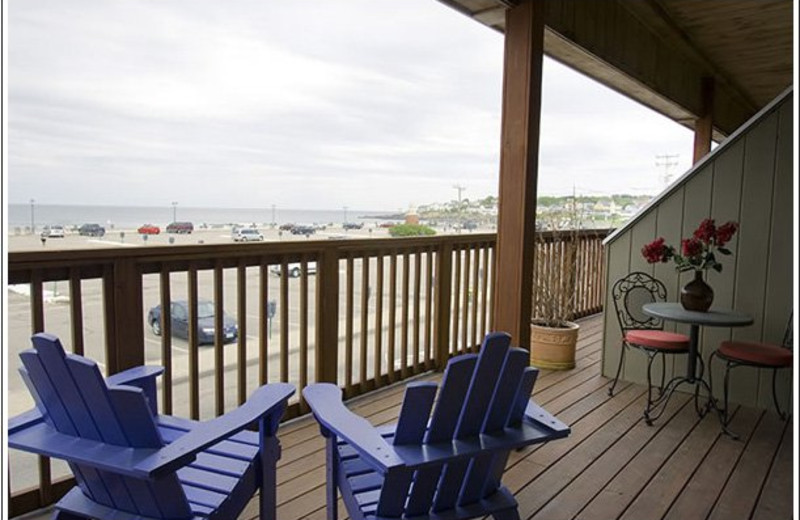 Seashell condo deck at Sands by the Sea.