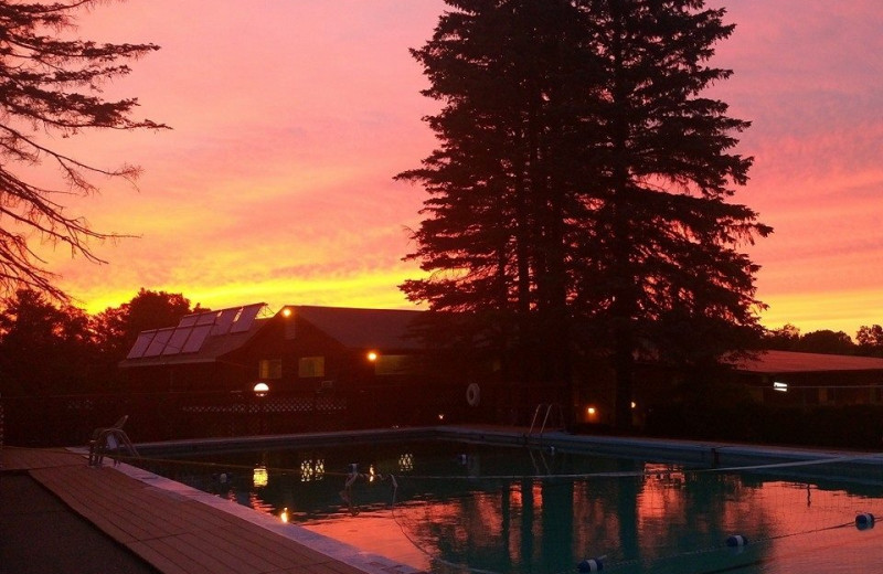 Sunset at Acra Manor Resort.