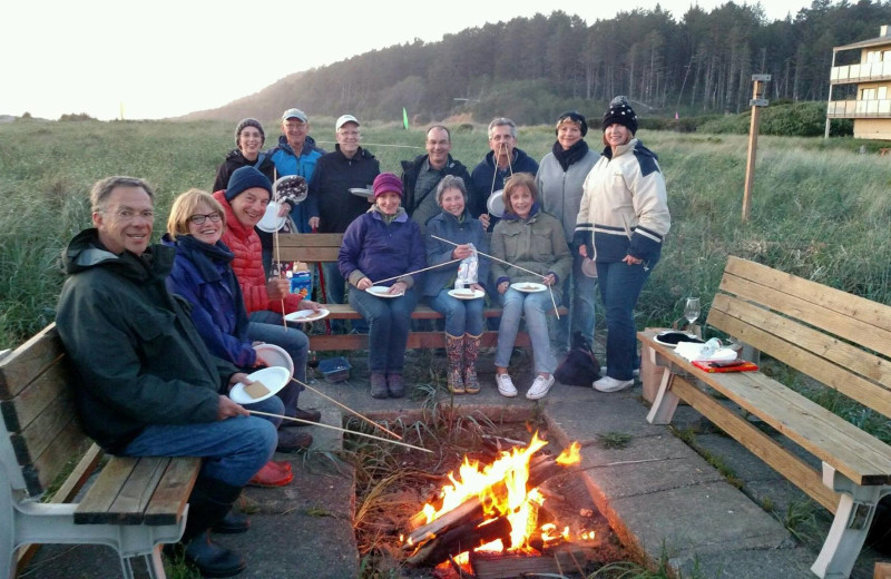 Bonfire at Hi-Tide Ocean Beach Resort.