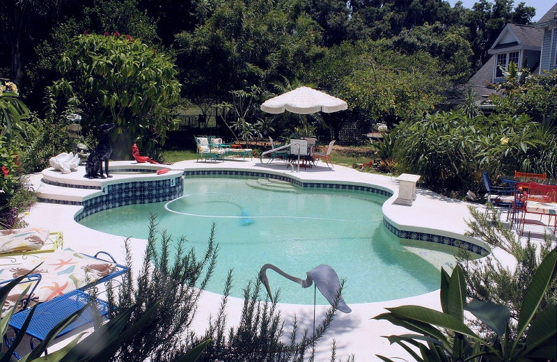 Outdoor pool at Heron Cay Lake View Bed.