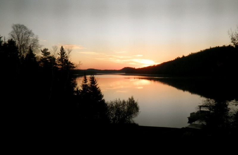 Sunset at Hungry Jack Lodge.