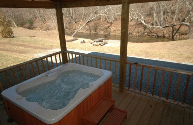 Hot Tub at JP Ridgeland Cabin Rentals