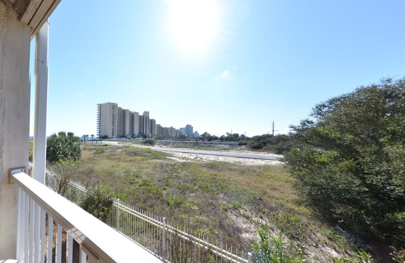 Rental balcony at Coastal Properties.