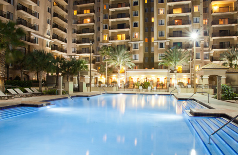 Outdoor pool at Lake Eve Resort.