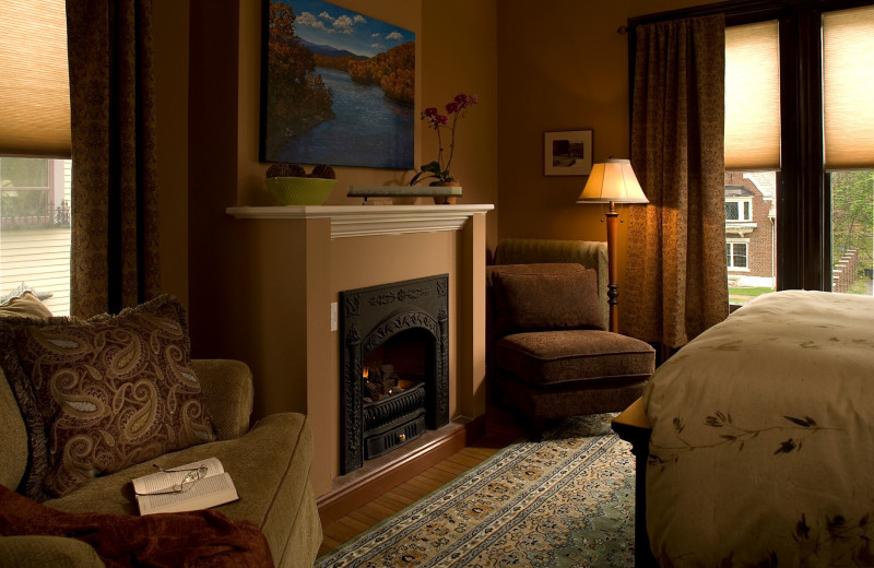 Guest room at Croff House Bed & Breakfast.