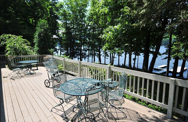 Private Deck at Taylor-Made Deep Creek Vacations - Blue Heron