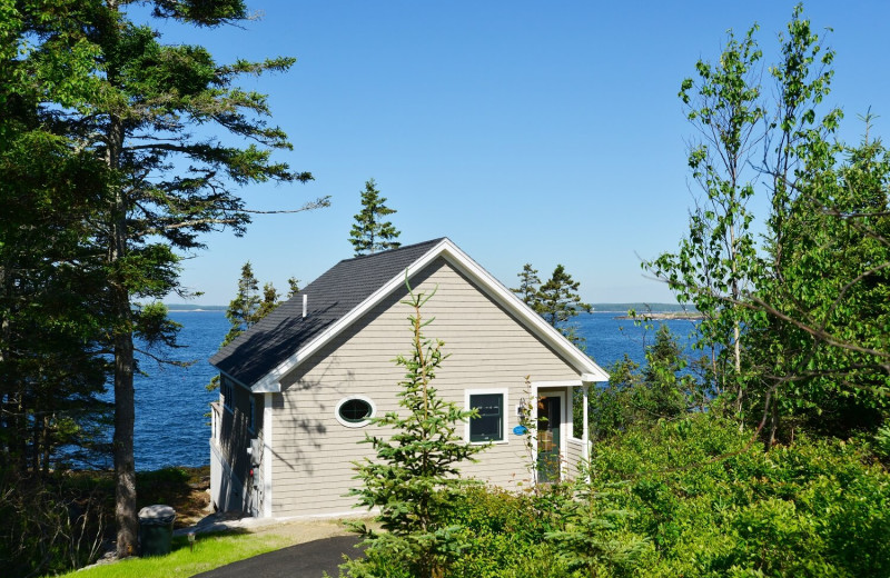 Cabin exterior at Newagen Seaside Inn.