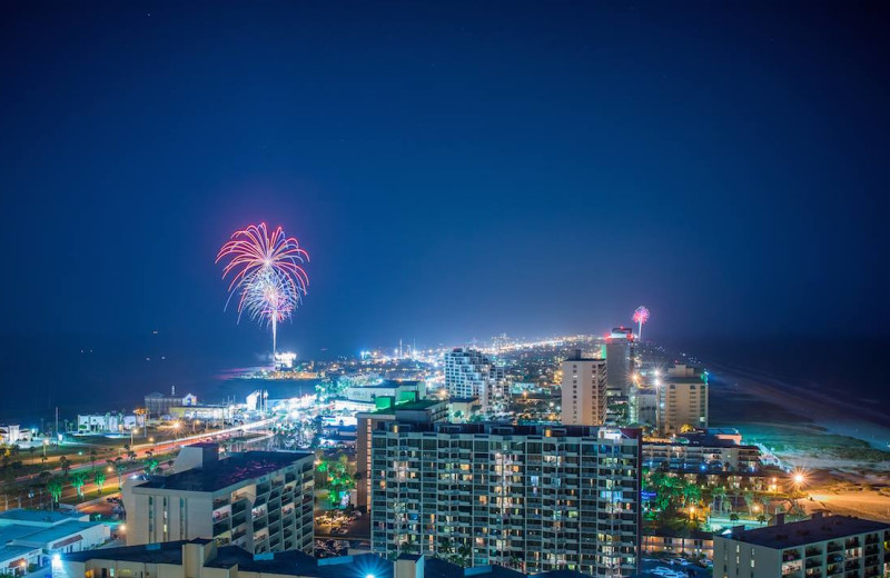 Fireworks at Padre Getaways.