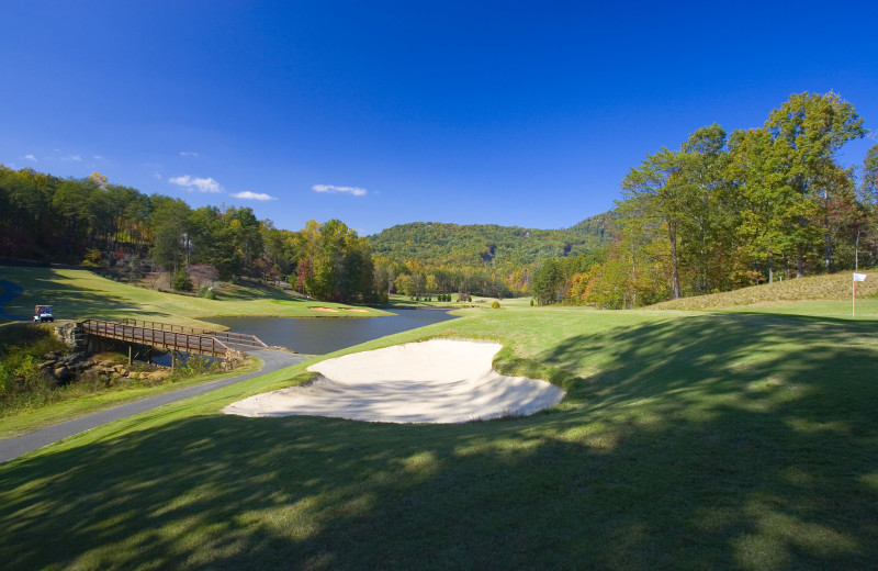 Golf course at Rumbling Bald Resort.