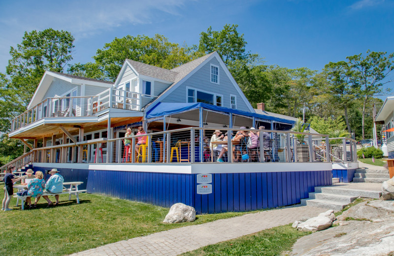 Dining at Linekin Bay Resort.