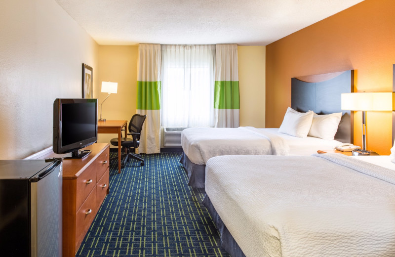 Guest room at Fairfield Inn Billings.