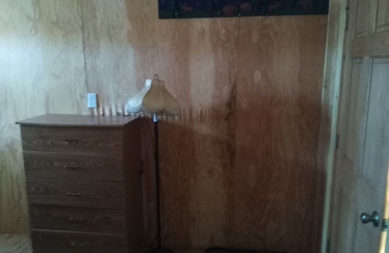 Cabin dresser at Hungry Moose Bed and Breakfast.
