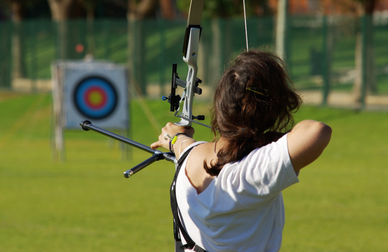 Archery practice at Bear Creek Mountain Resort.