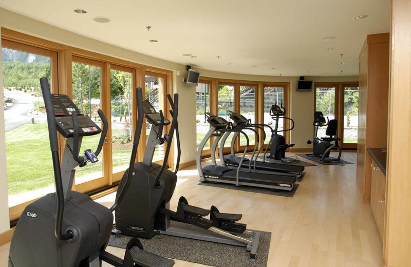 Fitness room at Sonora Resort and Conference Centre, Canada.