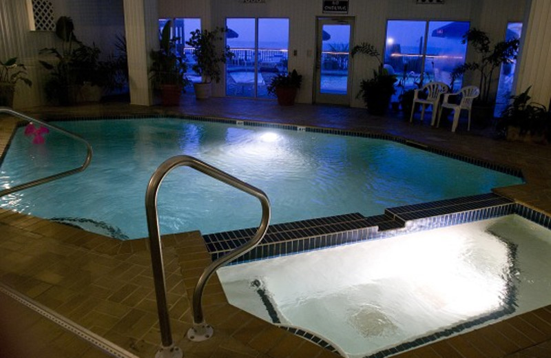 Hot tub view at Ocean Isle Inn.