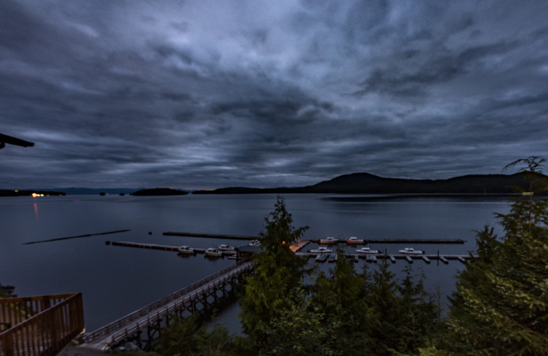 Majestic views of Salmon Falls Resort Marina